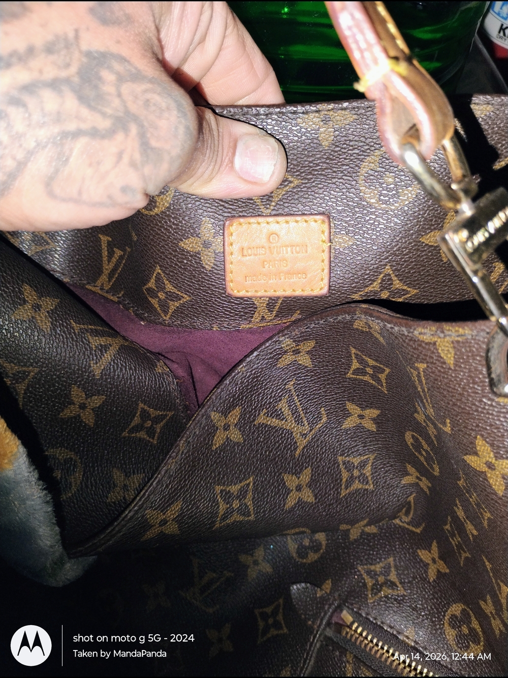 Louis Vuitton Monogram Canvas Brown & Tan Hobo Shoulder Bag - Picture 10 of 11